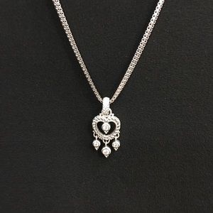 Sterling Silver Judith Ripka Heart Necklace